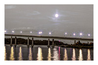 'Moonrise Naval Academy Bridge